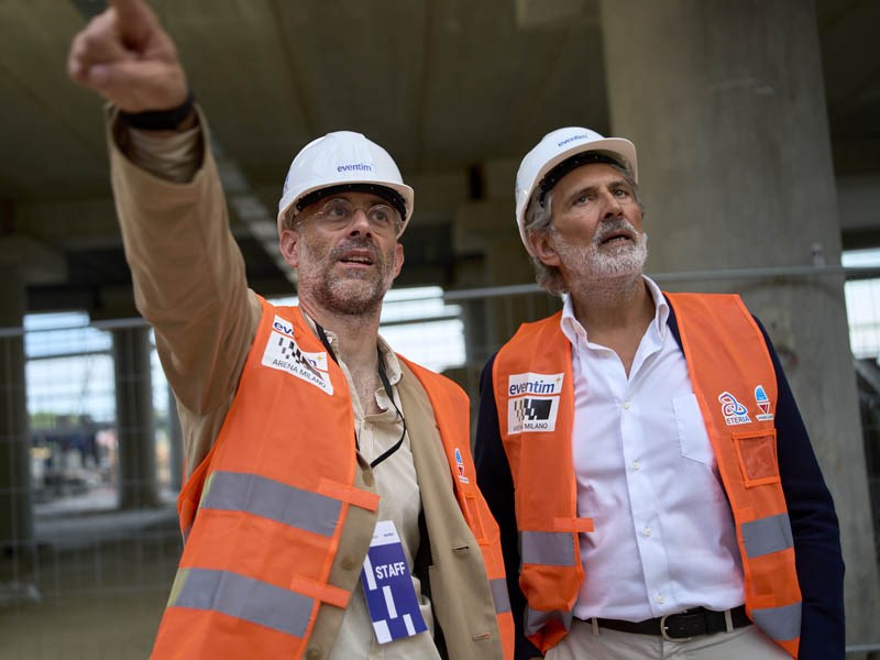 MD Arena Milano Luca Marinazzoli con Giancarlo Tancredi  Assessore alla Rigenerazione Urbana città di Milano <br>Picture LaFata&Bruno Kopie